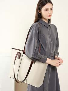 Dropshipping 2025 Sac fourre-tout surdimensionné pour femmes Sac à bandoulière avec plusieurs compartiments, organisateur de bureau durable et élégant - Product Image 4