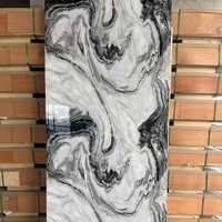 Panneaux muraux en PVC marbré brillant UV légers au design moderne pour villas et hôpitaux, imperméables, ignifuges et anti-rayures