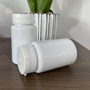 Botella de plástico vacía blanca de 100ml, 120ml, 150ml, con tapa abatible, botellas para tabletas, envases para pastillas - Product Image 5