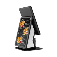 Kiosque d'affichage de paiement par écran tactile Android personnalisé KS-03, borne de libre-service, support au sol en métal, 10-18 pouces, noir