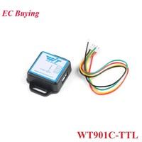WT901C 61C RS485 232 TTL 6-9 Axes Capteur IMU Angle d'inclinaison Pas de roulis Accélération de lacet Gyroscope Magnétomètre MPU9250 6050