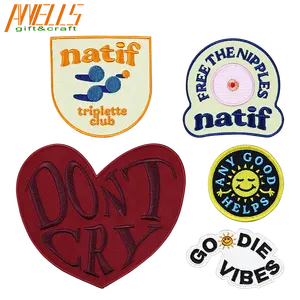 Custom Iron on Letters Numbers Embroidery Patches Embroidered Patches Letters Applique for Cloth Dress Hat Jeans DIY Accessories