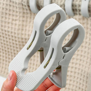 Pinces <span class=keywords><strong>à</strong></span> couette multifonctionnelles transparentes en plastique grande taille, coupe-vent, pour chaises de plage, transats de piscine et vêtements - Product Image 3