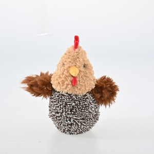 Interactief pluche haan-hondenspeelgoed met meerdere texturen, duurzaam en piepend, voor harige vriendjes - Product Image 3