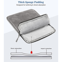 Funda de Fieltro para Portátiles/Tabletas de 7-16 Pulgadas, Bolsa Ligera para Computadora con Cierre de Velcro, Logotipo Personalizado, Venta al Por Mayor