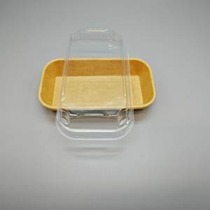 Caja de Sushi Rectangular de Nuevo Diseño con Tapa, Bandeja Creativa de Papel Kraft, Contenedor de Alimentos para Llevar de Restaurante - Product Image 6