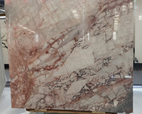 Dalles de marbre Calacatta Viola Breccia Pernice rose moderne sur mesure, polies, pour plans de travail de cuisine, dessus de vanité, travaux