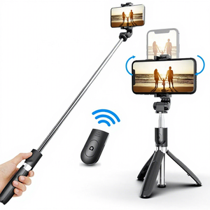 Acceptation de la marque privée OEM, <span class=keywords><strong>mini</strong></span> trépied sans fil Bluetooth 3 en 1 Palo <span class=keywords><strong>Pau</strong></span> De Selfie Stick pour téléphone portable - Product Image 1