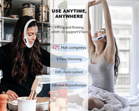 Appareil de beauté électrique pour lifting du visage en V, amincissant et raffermissant, portable, rechargeable, anti-âge, resserrement de la peau AU CN