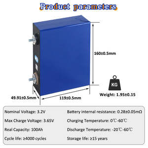 CATL <span class=keywords><strong>3</strong></span>.2V 100Ah Lifepo4充電式電池オリジナル新品DIY 5-10Kwhエネルギー貯蔵電池用リチウム電池 - Product Image 3