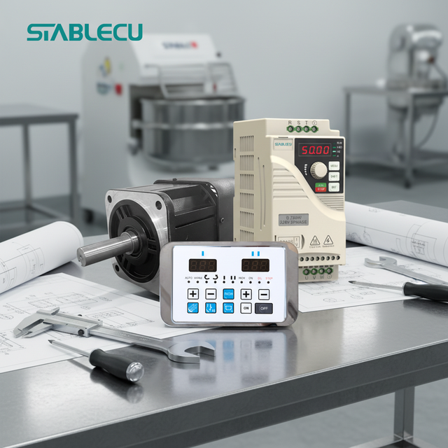 Industrial Automation Solution High Efficiency Permanent Magnet Motor VFD System 0.75-110KW with PLC HMI for Bakery Dough Mixer