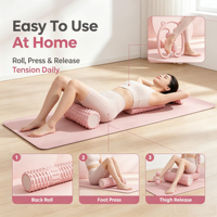 Kit de rouleaux en mousse EVA haute densité 4 en 1 pour la physiothérapie, le soulagement de la douleur, la relaxation myofasciale, l'exercice, portable