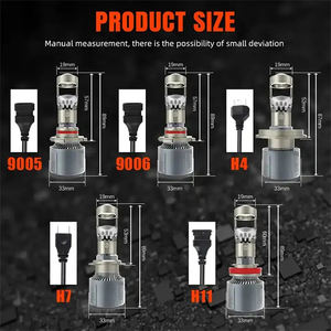 YUFING Canbus Led faro Y7 H8 H9 H11 90W 8000LM <span class=keywords><strong>precio</strong></span> barato de fábrica V13 F31 para Faro de rendimiento de visibilidad mejorada - Product Image 6