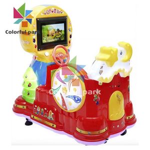 Machine de jeu pour enfants à monnayeur, style mignon de personnages de dessins animés, balançoire électrique à monnayeur la plus vendue - Product Image 5