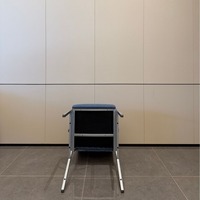Chaises de salle à manger empilables en métal rembourrées, style moderne et minimaliste, pour restaurants et hôtels, vente en gros directe d'usine