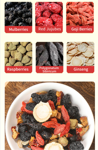 Thé aux six trésors pour la santé, thé pour la vitalité des reins pour hommes, thé aromatisé infusé aux herbes de ginseng et de baies de loup, sachets de thé - Product Image 5