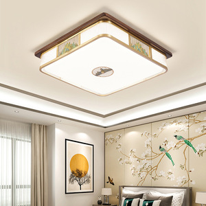 New Chinese Style <b>Ceiling</b> <b>Light</b> <b>Led</b> All Copper Frame Living Room Bedroom Main <b>Light</b> - Product Image 3