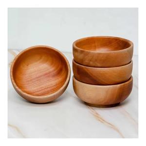 Frutero de madera moderno con aceites seguros para alimentos para servir ensalada de frutas para fiestas decoración del hogar mesa al por mayor - Product Image 2