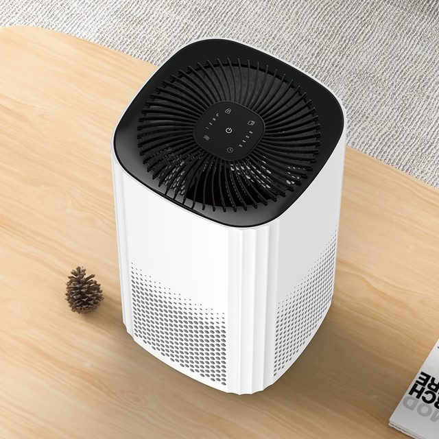 Portable Mini Desktop Air Purifier for Home Use Hot Selling with UV WiFi HEPA Filter Aromatherapy Humify Low Noise-OEM Available
