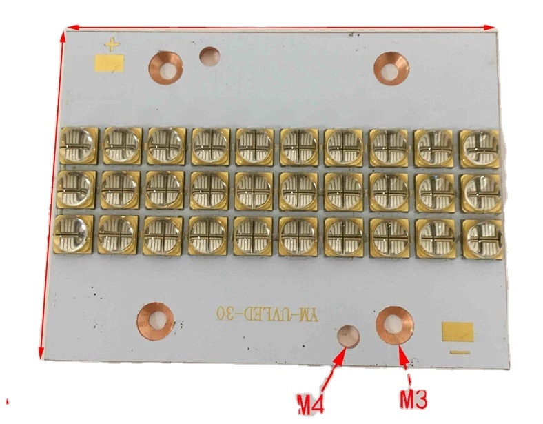 Stock UV LED Module Ultraviolet 40w 90w 150W 300w Ultra Violet 375nm 405nm Luminous Storage Rohs Color Material Tempe 3d Printer