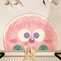 Tapis de bain super absorbant, fin, rectangulaire, en polyester, à pompons, antidérapant, séchage rapide, résistant aux taches, moderne, pour la maison et l'hôtel
