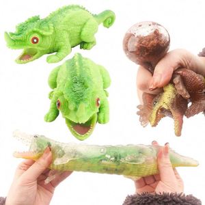 ของเล่นบีบไดโนเสาร์ TPR เนื้อนุ่มสำหรับเด็ก ปี 2024 ของเล่นรูปจิ้งจก PU เป็นมิตรกับสิ่งแวดล้อม ชุดฝึกทักษะ ของชำร่วยงานปาร์ตี้ ชุดของเล่นฟิดเจ็ต - Product Image 1