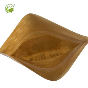 Bolsa de Muestra Reutilizable Minlee, Bolsa de Papel Kraft Marrón, Bolsa Reutilizable para Almacenamiento de Alimentos con Cierre Hermético de Silicona - Product Image 2