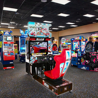 Machine de jeu d'arcade simulateur de course automobile Outrun 32 pouces à monnayeur pour aires de jeux
