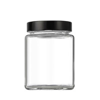 Vente en gros 100ml 200ml 280ml 380ml 500ml 730ml Bocaux à sauce carrés Bouteille d'assaisonnement Bocal à biscuits pour confiture de miel et d'épices
