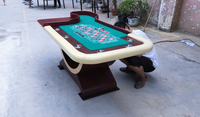 Table de roulette de luxe Tables de poker de jeu de casino Table professionnelle personnalisée pour le jeu