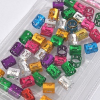 Perles et manchettes en or et argent pour tresses synthétiques, accessoires de décoration pour cheveux en dreadlocks, vente en gros