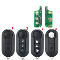 Clé de voiture à distance à 3 boutons pour Fiat 500/500L Punto Florino Doblo Qubo Punto Evo Grande Punto 433 MHz pour système BSI Matériel ABS