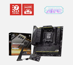 Carte mère de jeu B850MPOWER DDR5 128 Go AM5 ATX avec graphismes intégrés, prise en charge 5 GHz pour CPU de bureau, carte mère de jeu DDR5 - Product Image 1