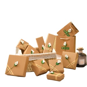 Boîtes en papier kraft écologiques, autocollants créatifs, boîtes en papier vintage en gros et boîtes en papier en stock - Product Image 1