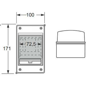 Interruptor de Pared Rosi IP65 de 2 Vías, Gris, ABS, Impermeable, RS3902-T - Product Image 3