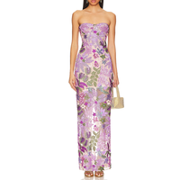 IMPEREAL sur mesure nouveau Sexy sans bretelles fleur Maxi dames robe de bal paillettes femmes soirée robe de fête d'anniversaire