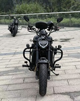 Moto de rue vintage à essence Maxus 500MS - Phare LED, hauteur de selle 700 mm, pour trajets urbains, moteur 4 temps, démarrage électrique/à manivelle