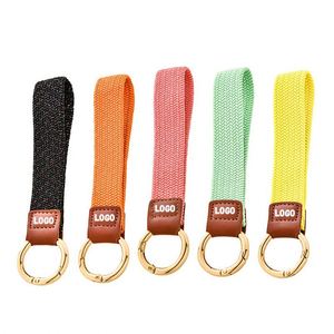 Wholesale Custom logo Wrist Strap Lanyard Safe Other <b>Leather</b> Custom Keychain <b>Keys</b> Lanyard - Product Image 1