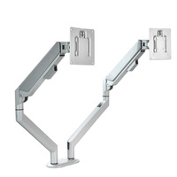 Support d'ordinateur à double écran de 13 à 32 pouces avec bras de moniteur à ressort à gaz rotatif et affichage télescopique disponible en stock
