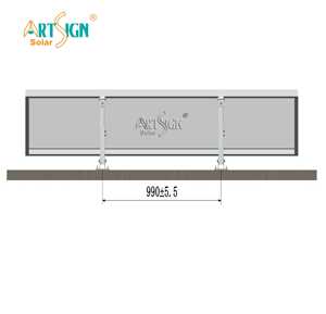 <span class=keywords><strong>Kit</strong></span> de montage <span class=keywords><strong>solaire</strong></span> en aluminium réglable en hauteur et en angle d'inclinaison sans pince pour un montage rapide et facile sur toit plat ou en métal - Product Image 3