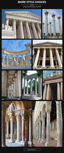 Columna Romana Corintia de Mármol Blanco Tallada a Mano para Entrada de Villa Europea, Decoración de Interiores y Exteriores - Product Image 5