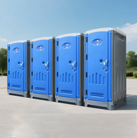 Toilettes publiques portables d'extérieur au design moderne, en matériau HDPE écologique, avec garantie d'un an pour les écoles et les parcs