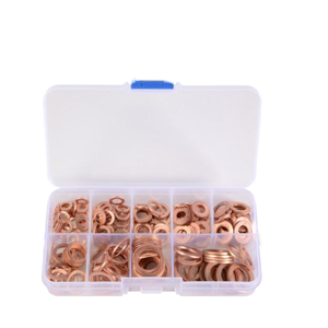 M5-M14 200pcs Stainless Steel Shim Washers Kit Bonded Wedge Flat <b>Ring</b> Seal Hardware Assortment DIN - Product Image 6