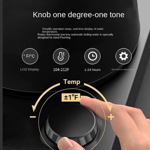 Hervidor Eléctrico Inalámbrico Inteligente de Cuello de Cisne, Superventas Transfronterizo, Nuevo Modelo 2025, Cuerpo de Acero Inoxidable, 1.2L, Control Digital de Temperatura - Product Image 4