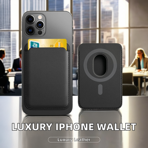 Cartera Magnética de Cuero de Lujo para Negocios, con Imán Superfuerte, MagSafe, Porta Tarjetas, Accesorio para <span class=keywords><strong>iPhone</strong></span> 16, Ideal para Regalos de Bienvenida - Product Image 2
