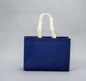 सस्ते प्रमोशन शॉपिंग बैग प्रिंटिंग कलर लोगो गैर बुने हुए बैग कस्टम मुद्रित लोगो के साथ टोट बैग