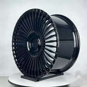 Rines de aleación pulidos en negro brillante de 20 y 22 pulgadas con <span class=keywords><strong>PCD</strong></span> 5x130 compatibles con <span class=keywords><strong>Porsche</strong></span> Cayenne <span class=keywords><strong>Macan</strong></span> - Product Image 5