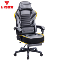 Chaise de jeu pour ordinateur de conception moderne, salle de jeu moderne, chaise de course confortable en cuir