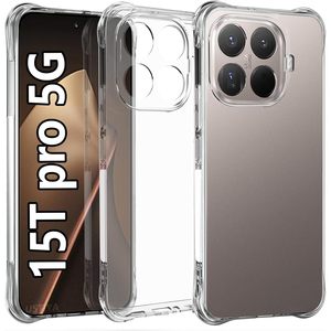 Funda para 15T Pro 5G, transparente, de TPU suave, con protección en las cuatro esquinas - Product Image 1