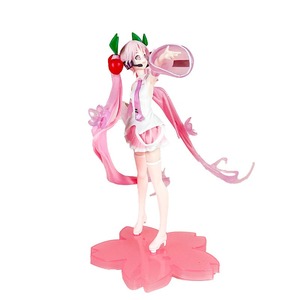 Figura de PVC de Alta Calidad, <span class=keywords><strong>Sakura</strong></span> <span class=keywords><strong>Miku</strong></span>, Coleccionable, Adorno de Escritorio de Anime para Niñas - Product Image 1